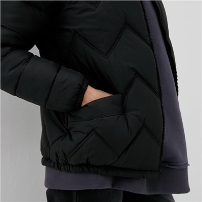 Куртка женская демисезонная на молнии Collorista, чёрная, размер 50