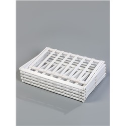 Подставка для цветов Greengo, 5 полок, 50×25×89 см, напольная, бамбук, белая