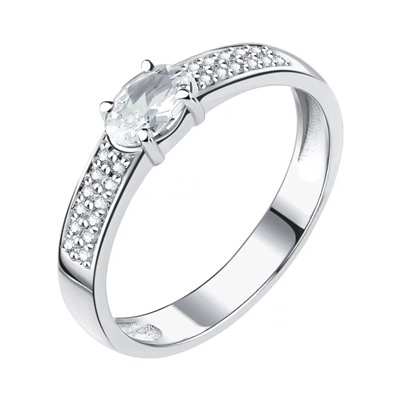 Кольцо из серебра куб.циркон., Л-11808