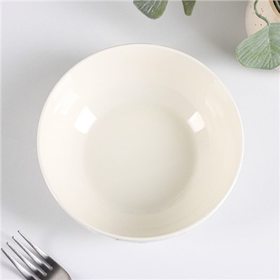 Салатник Доляна «Весенний вечер», 600 мл, d=15.5 см, белый