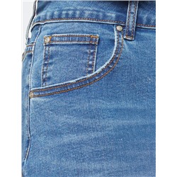 Шорты из эластичного денима