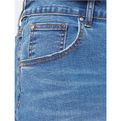 Шорты из эластичного денима