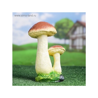 Садовая фигура из полистоуна «Грибы-подосиновики», 20×12×24 см