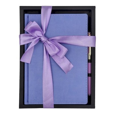 Подарочный набор Ежедневник недатированный А5 272 стр. "VELVET" (СИРЕНЕВЫЙ)+ ручка 3-115/11-2 Bruno Visconti