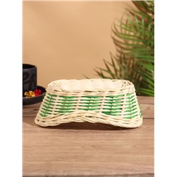 Корзина плетёная, 22×14×8 см, ротанг