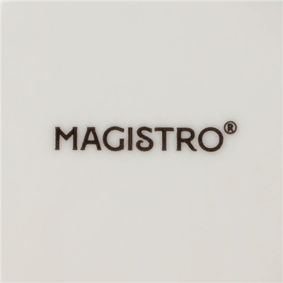 Салатники Magistro Real Marble, 380 мл, 11.6×6.5 см, набор 2 шт., фарфор, белые