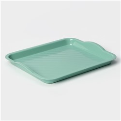 Поднос пластиковый IDEA, 25×29×3.2 см, цвет фисташковый
