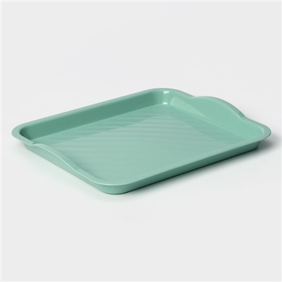 Поднос пластиковый IDEA, 25×29×3.2 см, цвет фисташковый