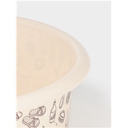 Таз хозяйственный «Русская банька», круглый, пластик, 15 л, бежевый