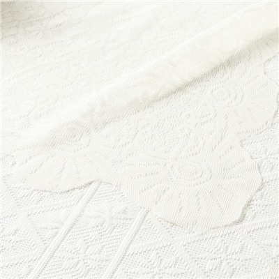 Скатерть Доляна Ажур, цвет бежевый 140×200 ± 5 см, 100%п/э