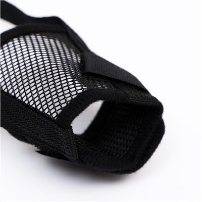 Намордник сетчатый, размер S, с двойной фиксацией, чёрный