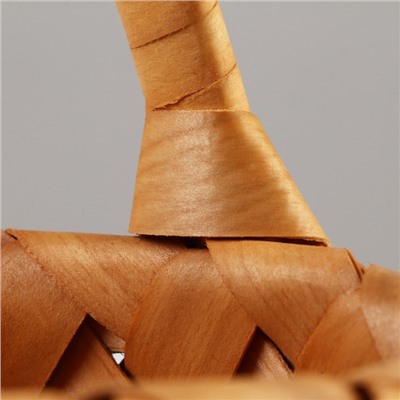 Корзина плетёная, 16×13.5×6.5/12.5 см, секвойя