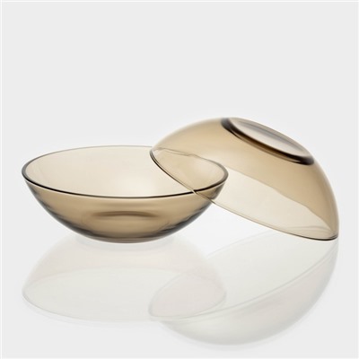 Набор тарелок «Дымка», 5 предметов: 2 тарелки d=18.3 см, 3 тарелки d=19.8 см, стекло