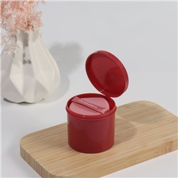 Спонжи для макияжа STRAWBERRY, набор - 7 шт., d=5.5 см, с держателем, в футляре, розовые