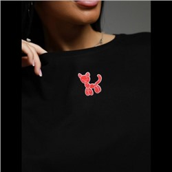 Футболка Бабл (Чёрный кошка)