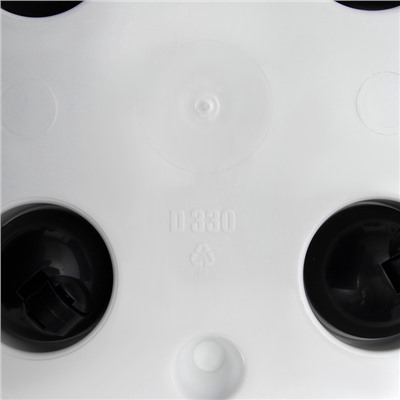 Кашпо для цветов со вставкой Rosemary, 16 л, d=33 см, белое