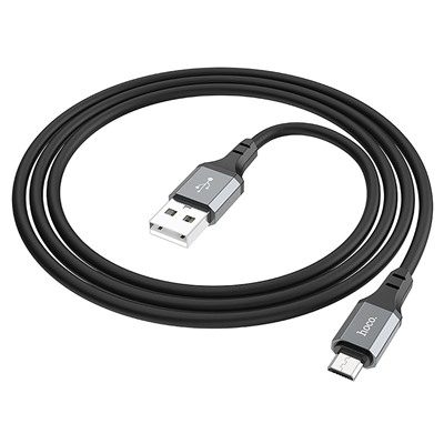 Кабель USB - micro USB Hoco X86 Spear 12W 100см 2,4A  (black)