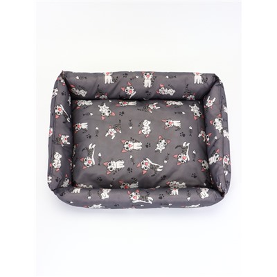 Лежанка для кошек, 60×45×15 см, серая