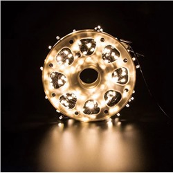 Гирлянда жёлтого свечения 50М, 300LED, 7 РЕЖИМОВ, 220В