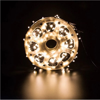 Гирлянда жёлтого свечения 50М, 300LED, 7 РЕЖИМОВ, 220В