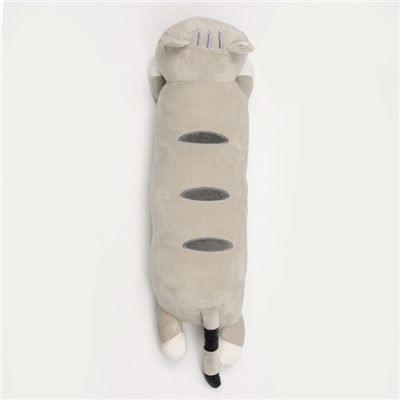 Мягкая игрушка «Кот-батон», 75 см, цвет серый