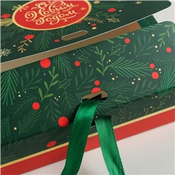 Коробка подарочная новогодняя складная «С Новым годом», 16.5×12×5 см