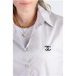 Рубашка оверсайз хлопок y2k НАТАЛИ, 1124644