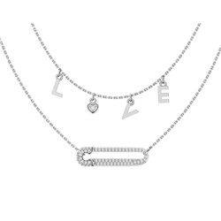 Колье из серебра куб.циркон., ЗК3121483