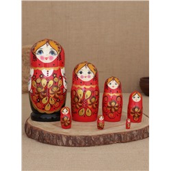Матрешка дерево «Златолистник», 7 кукольная