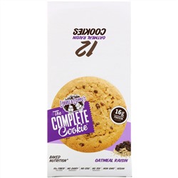 Lenny & Larry's, The COMPLETE Cookie, Oatmeal Raisin, 12 Cookies, 4 oz (113 g) Each