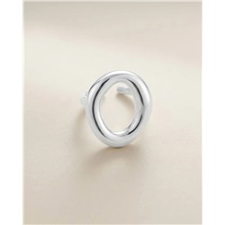 Кольцо с белым серебрением