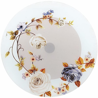 27633 Тортовница 2пр 30,5см вращающ стекло LR (х8)