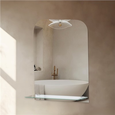 Зеркало интерьерное настенное, с полкой, 30×40 см