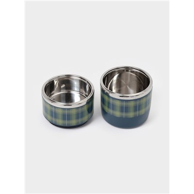 Ланч бокс TAKE IT EASY «Аланхе», 1.08 л, 2 уровня, нержавеющая сталь, синий