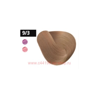 OLLIN SILK TOUCH  9/3 блондин золотистый 60мл Безаммиачный стойкий краситель для волос