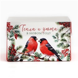 Коробка для капкейка «Тепла и уюта в Новом году», 16×16×10 см