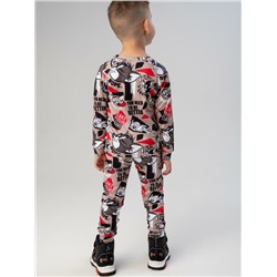 Термокомплект трикот. для мальчиков: фуфайка (футболка) с длин. рук, брюки