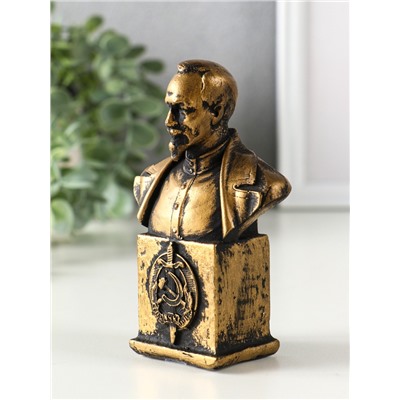 Бюст «Дзержинского Ф.Э.», фигурка гипс, 12×7.5×4.5 см