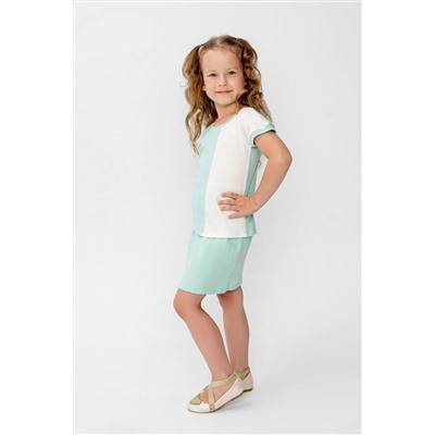 Костюм с юбкой Элис Мятный/молочный НАТАЛИ, 876332