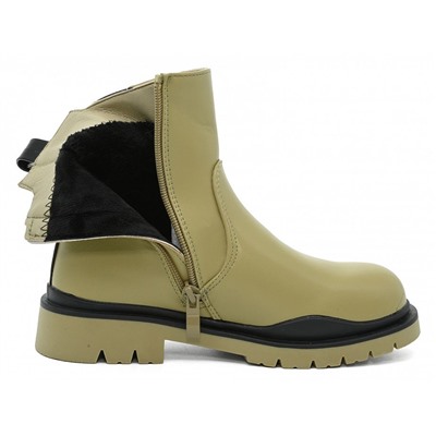 B-10006-U олива Ботинки деми для девочек (33-38)/8