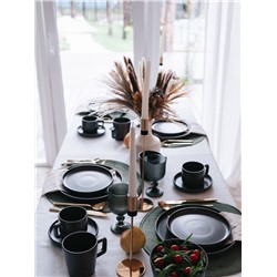 Набор салатников Доляна «Гранит», 4 шт., 800 мл, 14.5×7 см, керамика, коричневый