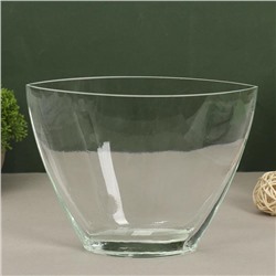 Ваза «Ефрат», 1.6 л, 16×22×11.5 см, стекло, прозрачная