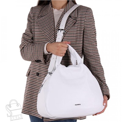 Сумка женская кожаная 99477 white Velina Fabbiano-Safenta/30