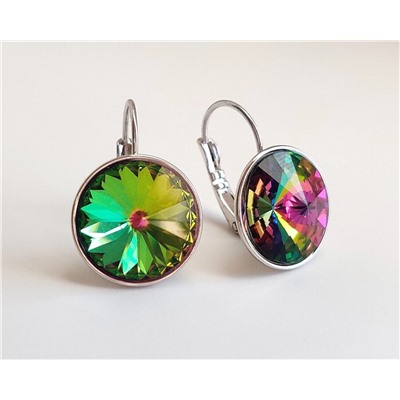 Серьги с кристаллами Swarovski