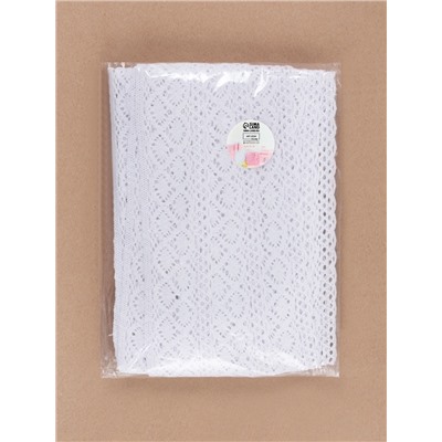 Кружево вязаное, 50 мм, 10±1 м, белое