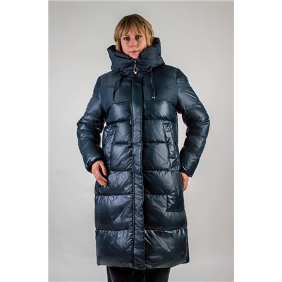 Зимняя удлиненная куртка с капюшоном арт. 221
