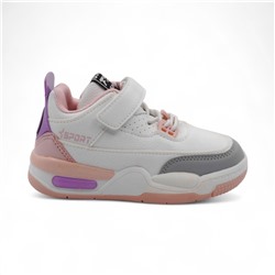 Кроссовки В7226-23 бело розовые