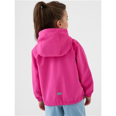 Куртка текстильная с полиуретановым покрытием для девочек (ветровка)