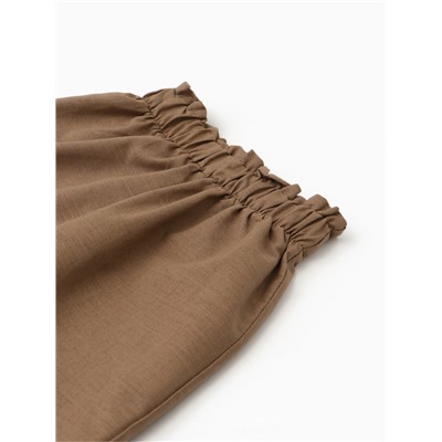 Брюки для девочки, MINAKU, бежевые, рост 98 см