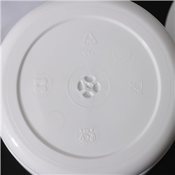 Горшок для цветов с поддоном «ПластоС. Классик», 4.4 л, пластиковый, белый